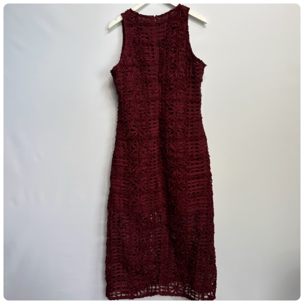 NEW Anthro Endless Rose Sleeveless Textured lace fabrication Midi Dress XL - Picture 10 of 11